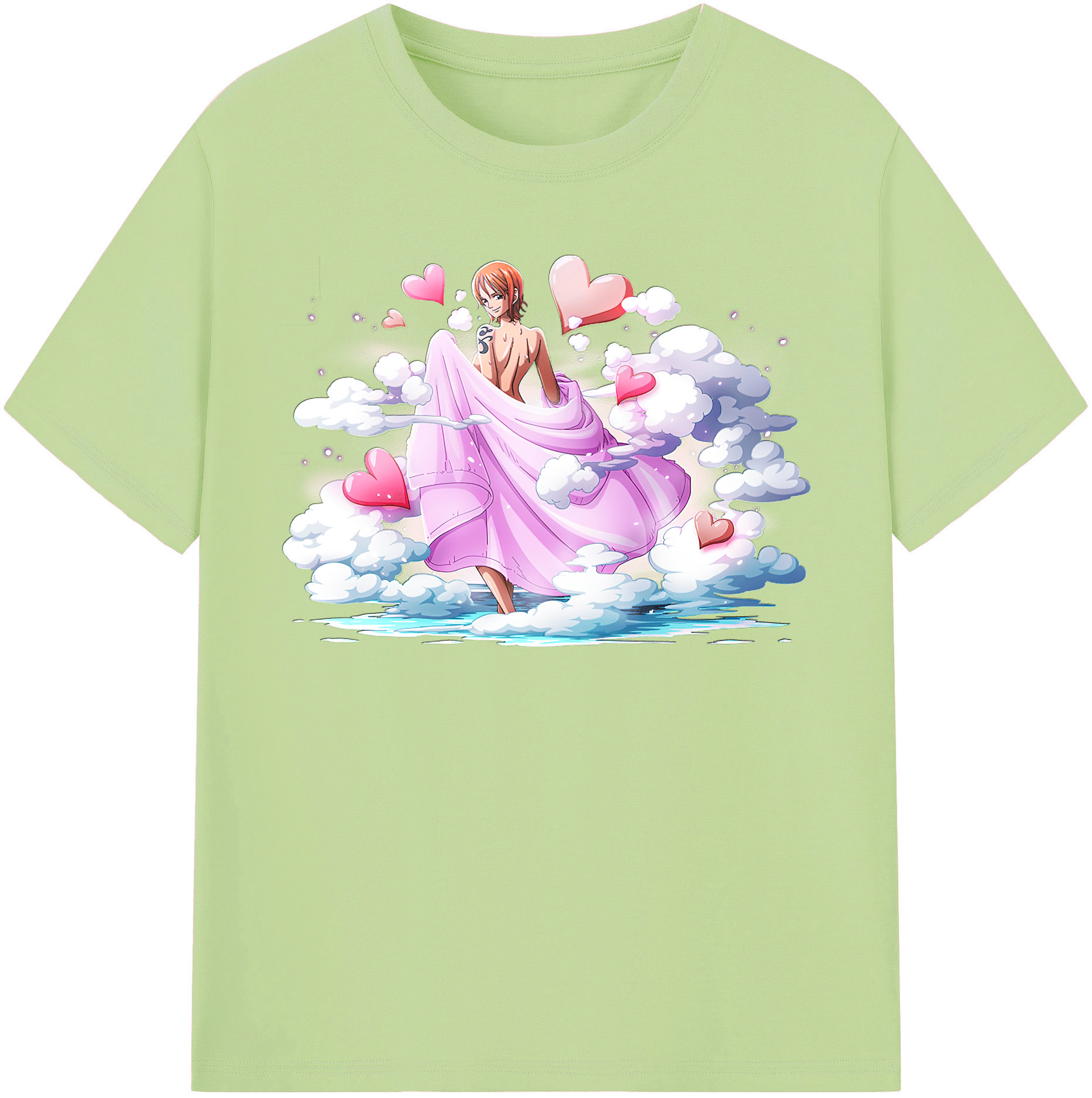 ワンピース ナミ ONE PIECE Nami 綿100％半袖Tシャツ（フロントプリント）